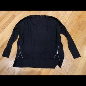 Express Black side zipper sweatshirt S